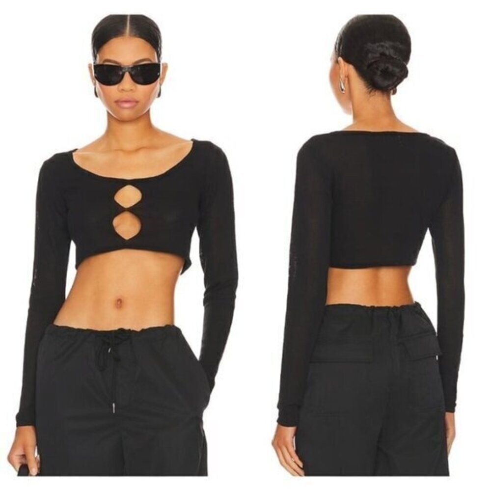 Superdown Jasmina Knit Top - Black